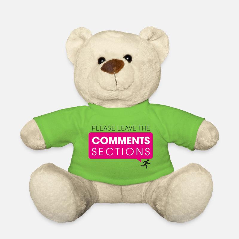 Please Leave The Comments Section - Teddy Bear - light green