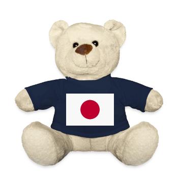 Japan Nippon Nihon JAPANESE Asia Sport FAN - Teddy Bear - french navy - Front
