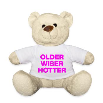 OLDER WISER HOTTER, BIRTHDAY GIFT - Teddy Bear - light green - Front