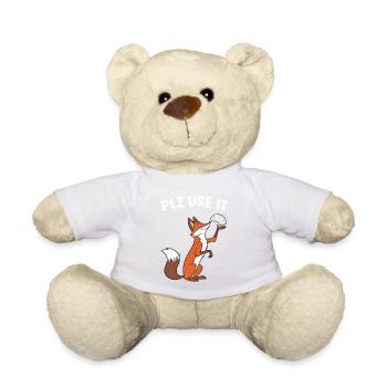 Un renard drôle avec un cerveau, utilisez-le s'il vous plaît - Nounours - vert clair - Devant