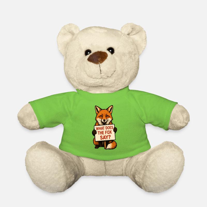 Fuchs | What does the fox say? - Teddy - Hellgrün