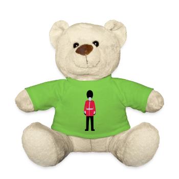 Queen's Guard - Teddy Bear - light green - Front