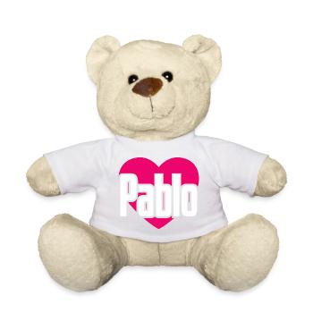 J’aime Pablo Coeur Rose J’aime Pablo - Nounours - vert clair - Devant