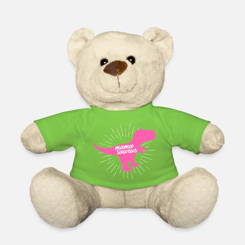 Mamasaurus T-Rex Dinosaurier Pink Silhouette Geschenk - Teddy - Hellgrün