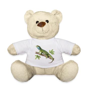 Lézard Vert – Illustration Naturaliste Vintage - Nounours - vert clair - Devant