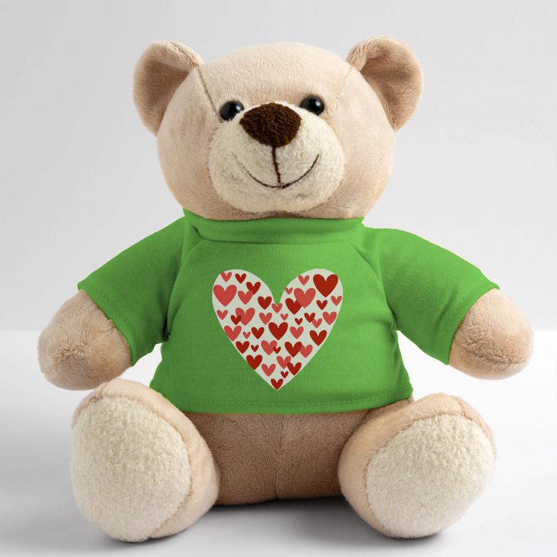 Many hearts pattern Teddy Bear