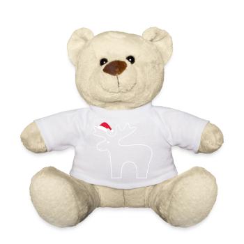 Rentier mit Weihnachtsmütze - Teddy - Hellgrün - Vorne