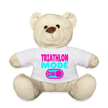 Triathlon Mode ON - Schwimmen Radfahren Rennen - Teddy - Hellgrün - Vorne