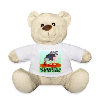 LUSTIGE SPRÜCHE - ABTAUCHEN VOGELSTRAUß - Teddy - Hellgrün - Vorne