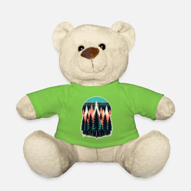 Waldlicht Abendrot - Teddy - Hellgrün