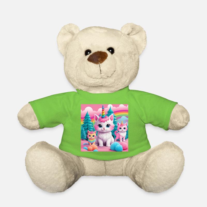 Unicorn Kittens - Teddy Bear - light green