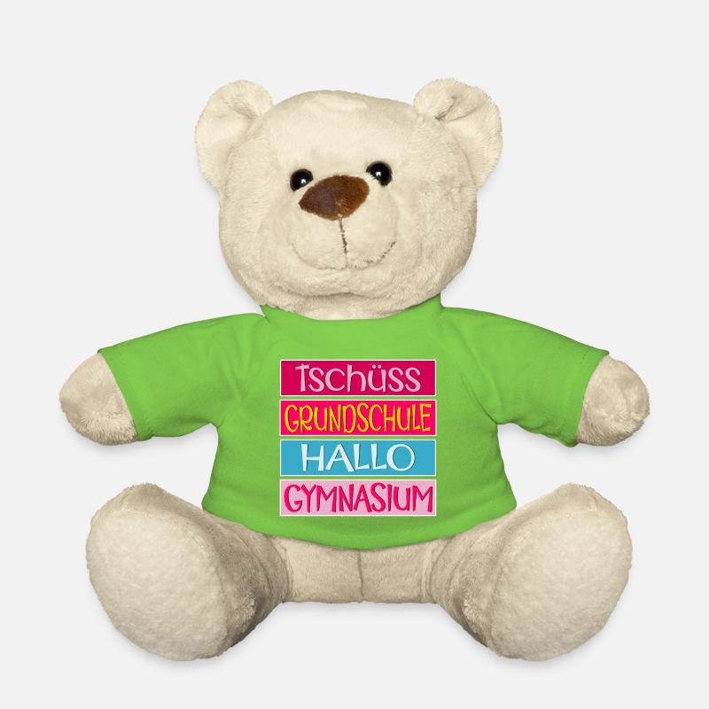 TSCHÜSS GRUNDSCHULE HALLO GYMNASIUM SCHULWECHSEL - Teddy - Hellgrün