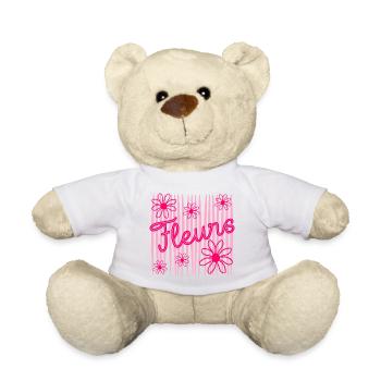 Fleurs - Nounours - vert clair - Devant