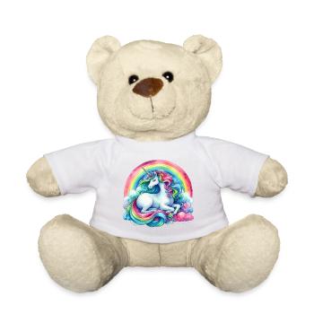 Rainbow Dream Unicorn - Teddy Bear - light green - Front