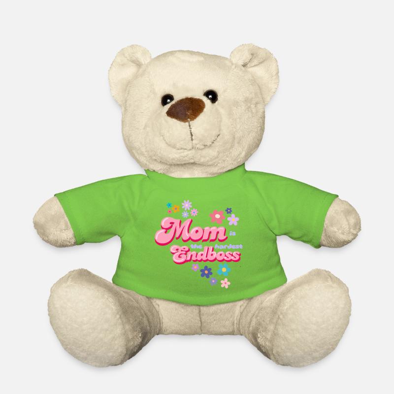 Mom is der Endboss Blumenstil - Teddy Bear - light green