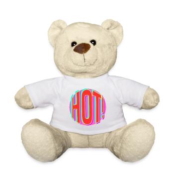 Neon Hot Retro Schriftzug - Teddy - Hellgrün - Vorne