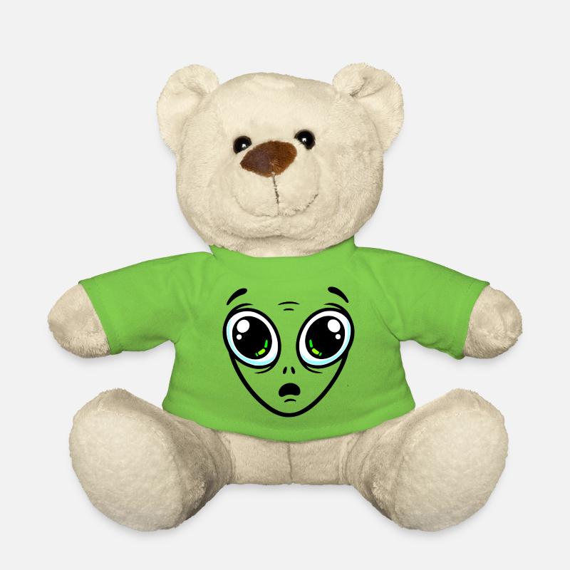 Extraterrestre aux grands yeux - Nounours - vert clair