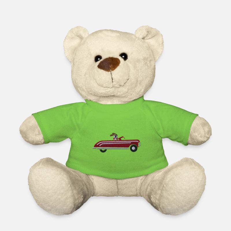 Auto mit Hund - Teddy - Hellgrün