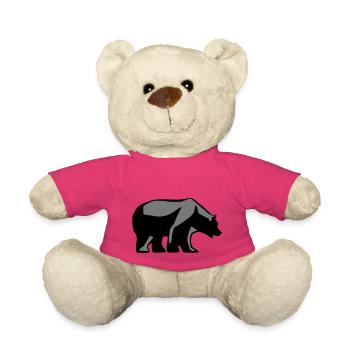 bear_2c - Teddy Bear - pink - Front