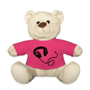 Casque - Nounours - rose - Devant