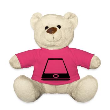 Smartphone White - Teddy - Pink - Vorne
