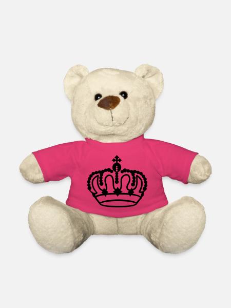 Même une couronne - Nounours - rose