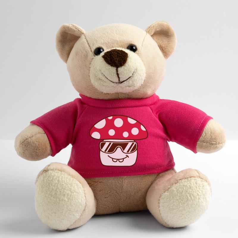 Mushroom Sunglasses Red Dots Toadstool Fungus Teddy Bear
