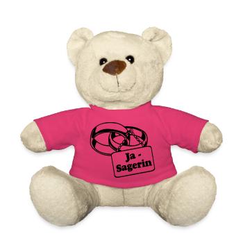 Junggesellenabschied , JGA Braut Ja Sagerin (25) - Teddy - Pink - Vorne