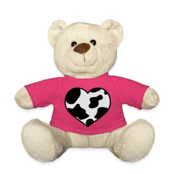 Kuh Herz - Teddy - Pink - Vorne