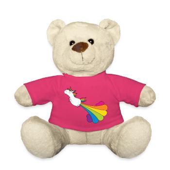 Pupsendes Einhorn - Teddy - Pink - Vorne
