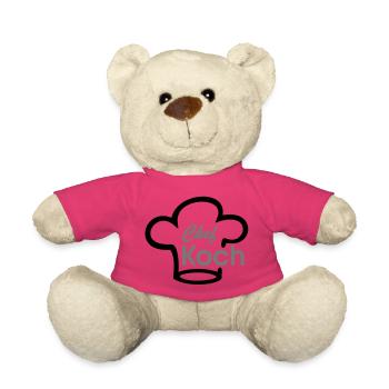 Chefkoch Kochmütze Koch kochen - Teddy - Pink - Vorne