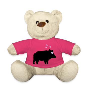 Angstschwitzendes Wildschwein - Teddy - Pink - Vorne