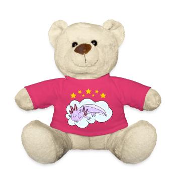 Schlafendes Oxolotl - Teddy - Pink - Vorne
