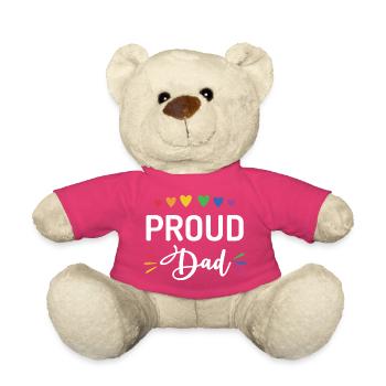 Papa fier - Nounours - rose - Devant