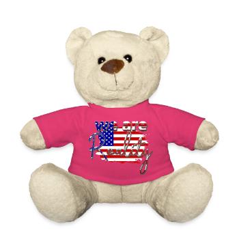 nous sommes la réalité USA Star Strip American - Nounours - rose - Devant