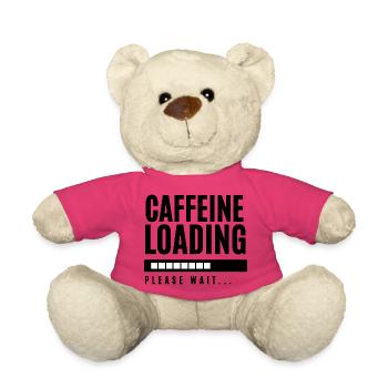 Koffein laden Bitte warten - Teddy - Pink - Vorne