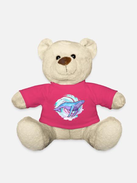 Buckelwal Aquarell - Teddy - Pink