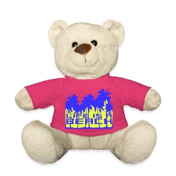 La vie est un dicton de plage - Nounours - rose - Devant