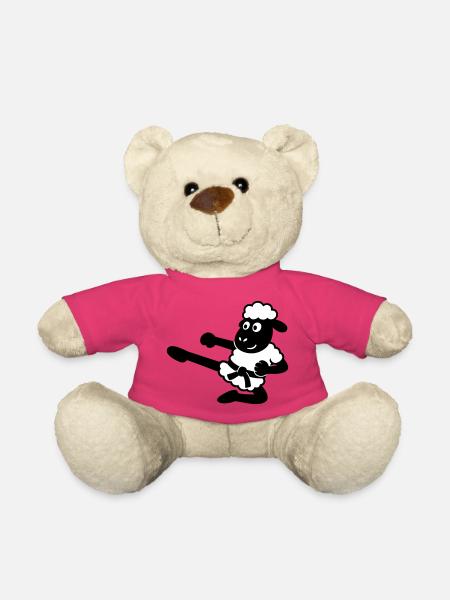 Karate Sheep - Teddy Bear - pink