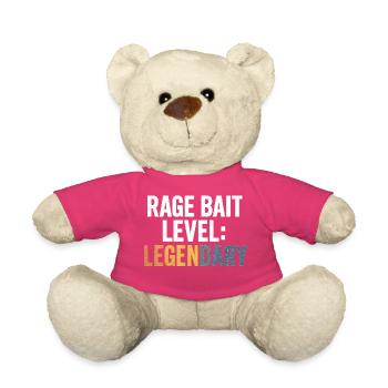 Rage Bait-Level legendär, lustiges Wort - Teddy - Pink - Vorne