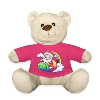 Wurm Weihnachtsmann Weihnachten - Teddy - Pink - Vorne