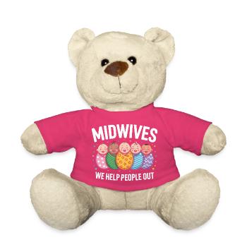 Midwifery Aid Newborn Heroes - Teddy Bear - pink - Front