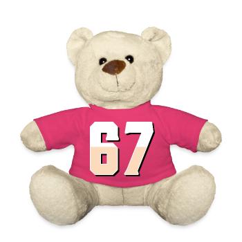 6 7 – Un design de texte minimaliste tendance, - Nounours - rose - Devant