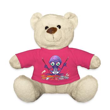 Der Algen-Octopus Küchenchef - Teddy - Pink - Vorne