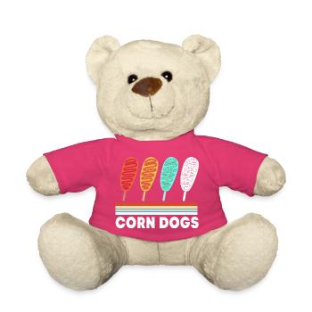 Chien de maïs - Nounours - rose - Devant