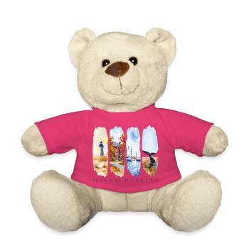 Voyage de vacances dans le Massachusetts – Histoire et mer - Nounours - rose - Devant