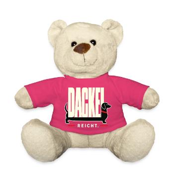 Dackel Reicht Funny Dachshund German Saying - Teddy - Pink - Vorne