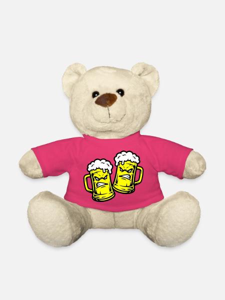 Bier Comic Bierglas - Teddy - Pink