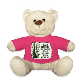Stark wie Stahl. Ruhig wie ein See. - Teddy - Pink - Vorne