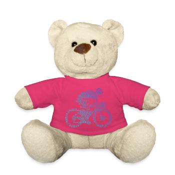 Geschenkidee für einen Roadbike mit Roadbike - Teddy - Pink - Vorne